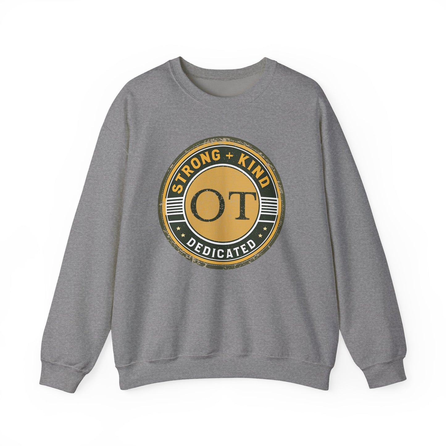 Boho OT Sweatshirt – Strong + Kind Minimalist Occupational Therapist Crewneck, Therapy Gift