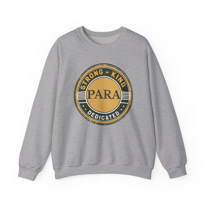 Boho Para Educator Sweatshirt – Strong + Kind Minimalist Paraprofessional Crewneck, Teacher Gift