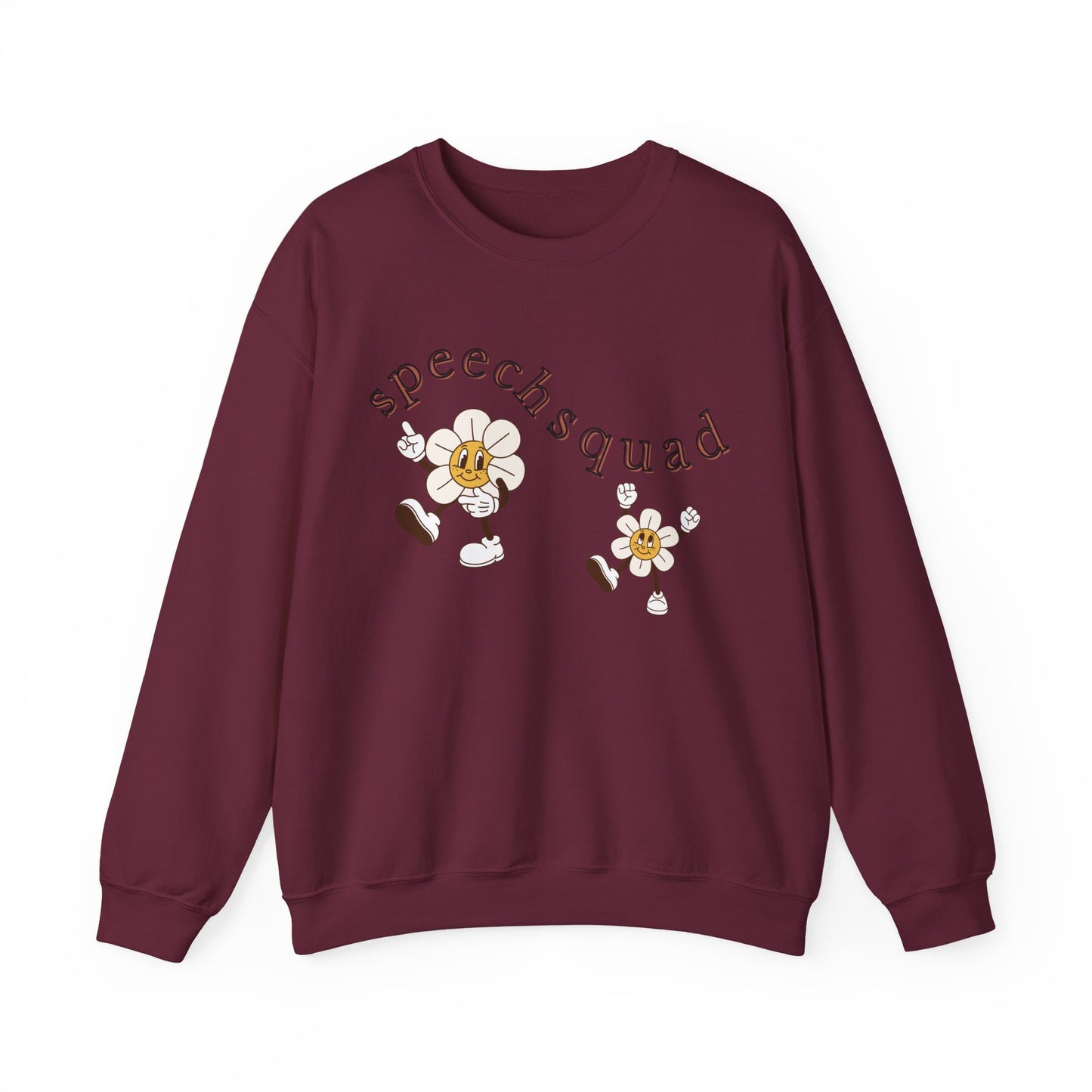 Speech Squad SLP Sweatshirt – Boho Minimalist Speech Language Pathologist Crewneck, Therapist Gift