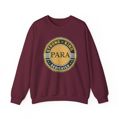 Boho Para Educator Sweatshirt – Strong + Kind Minimalist Paraprofessional Crewneck, Teacher Gift