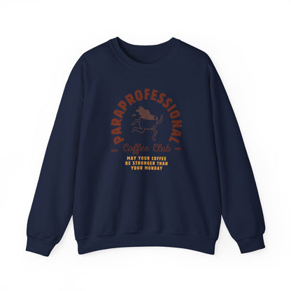 Boho Coffee Club Para Educator Sweatshirt – Minimalist Paraprofessional Crewneck, Teacher Gift