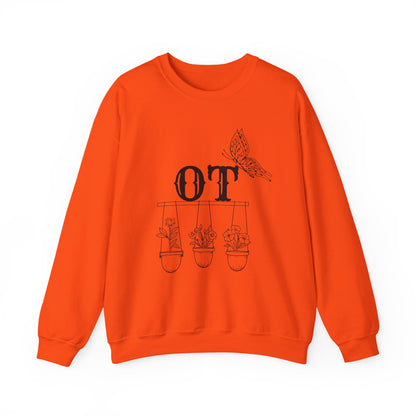 Boho OT Sweatshirt – Minimalist Occupational Therapist Crewneck, Therapy Pride Gift