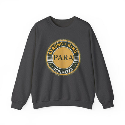 Boho Para Educator Sweatshirt – Strong + Kind Minimalist Paraprofessional Crewneck, Teacher Gift