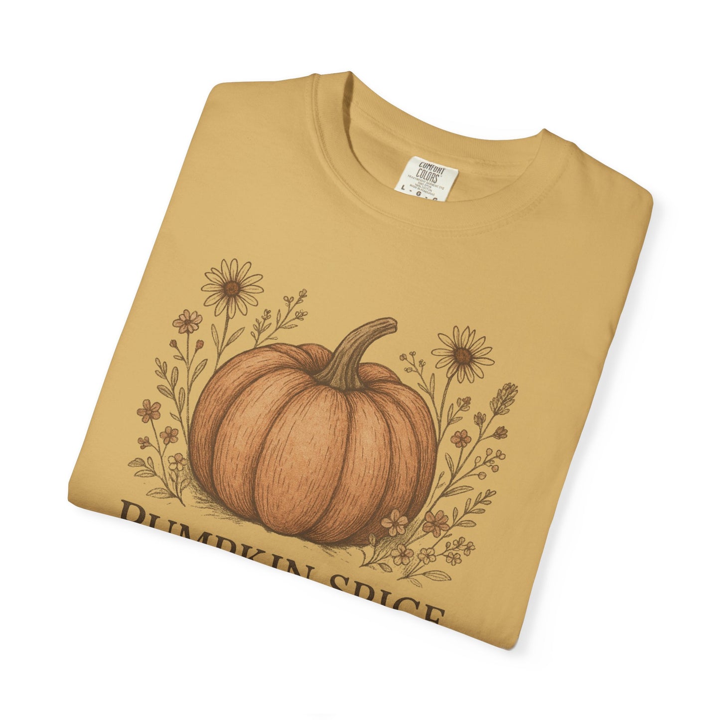 Copy of Boho Fall Pumpkin Graphic Tee – Speak Your Truth This Season Shirt – Autumn Comfort Colors 1717 Tee