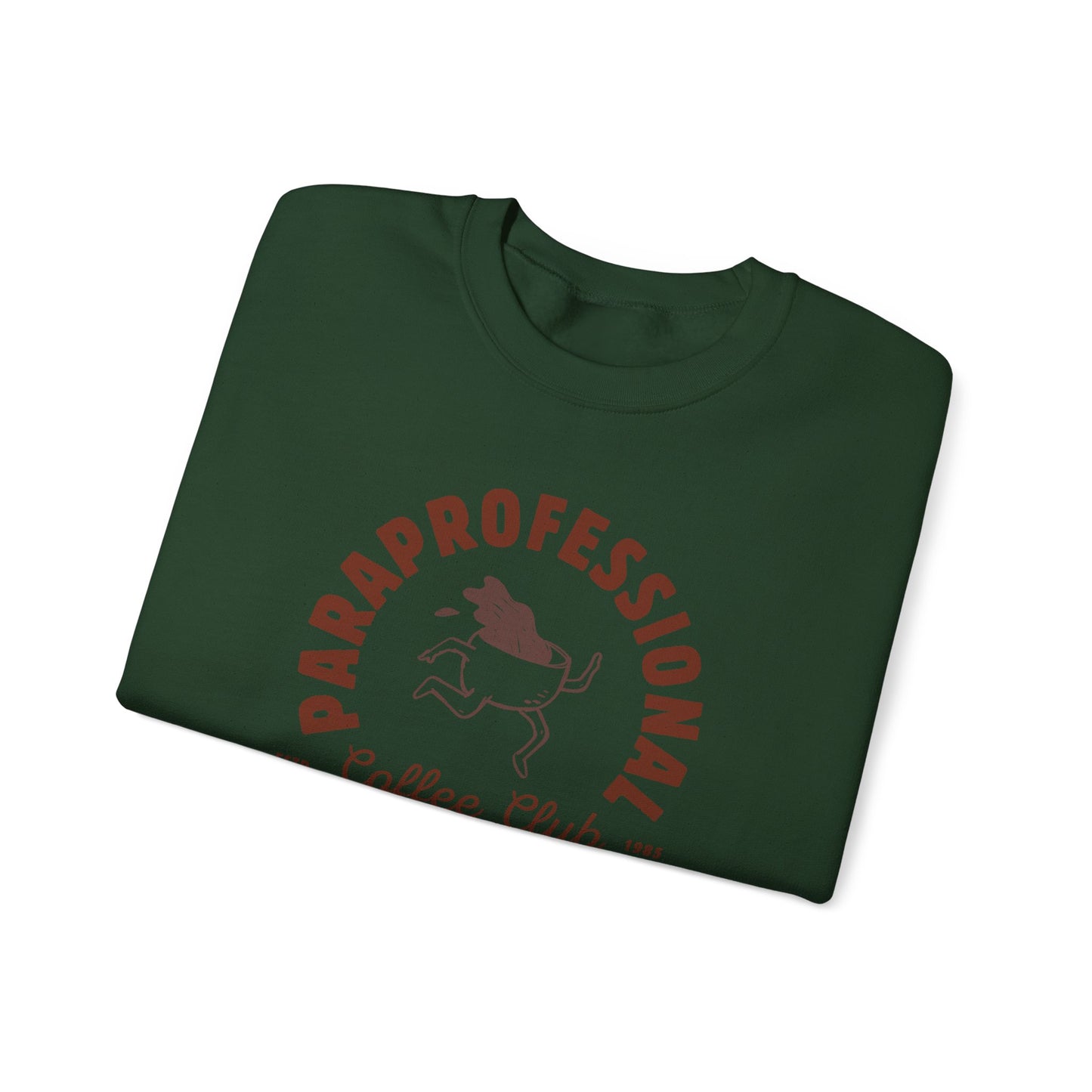 Boho Coffee Club Para Educator Sweatshirt – Minimalist Paraprofessional Crewneck, Teacher Gift