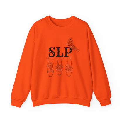Minimalist SLP Sweatshirt – Boho Speech Language Pathologist Crewneck, Therapist Pride Gift