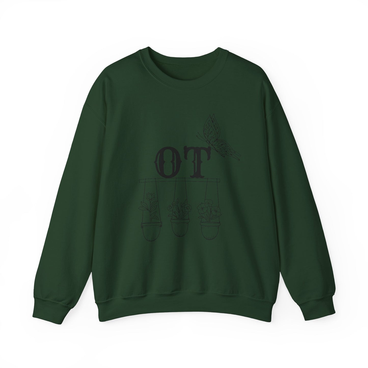 Boho OT Sweatshirt – Minimalist Occupational Therapist Crewneck, Therapy Pride Gift
