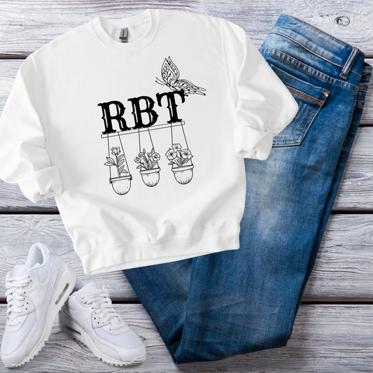 Boho Minimalist RBT Sweatshirt – Registered Behavior Technician Pride Crewneck, ABA Therapist Gift