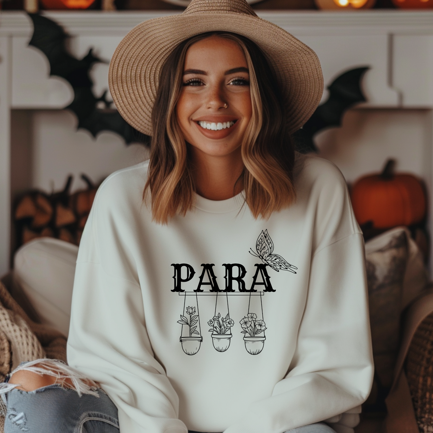 Boho Para Educator Sweatshirt – Minimalist Paraprofessional Crewneck, Teacher Pride Gift