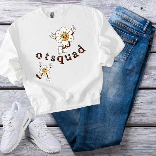 Squad OT Sweatshirt – Boho Minimalist Occupational Therapist Crewneck, Therapy Gift