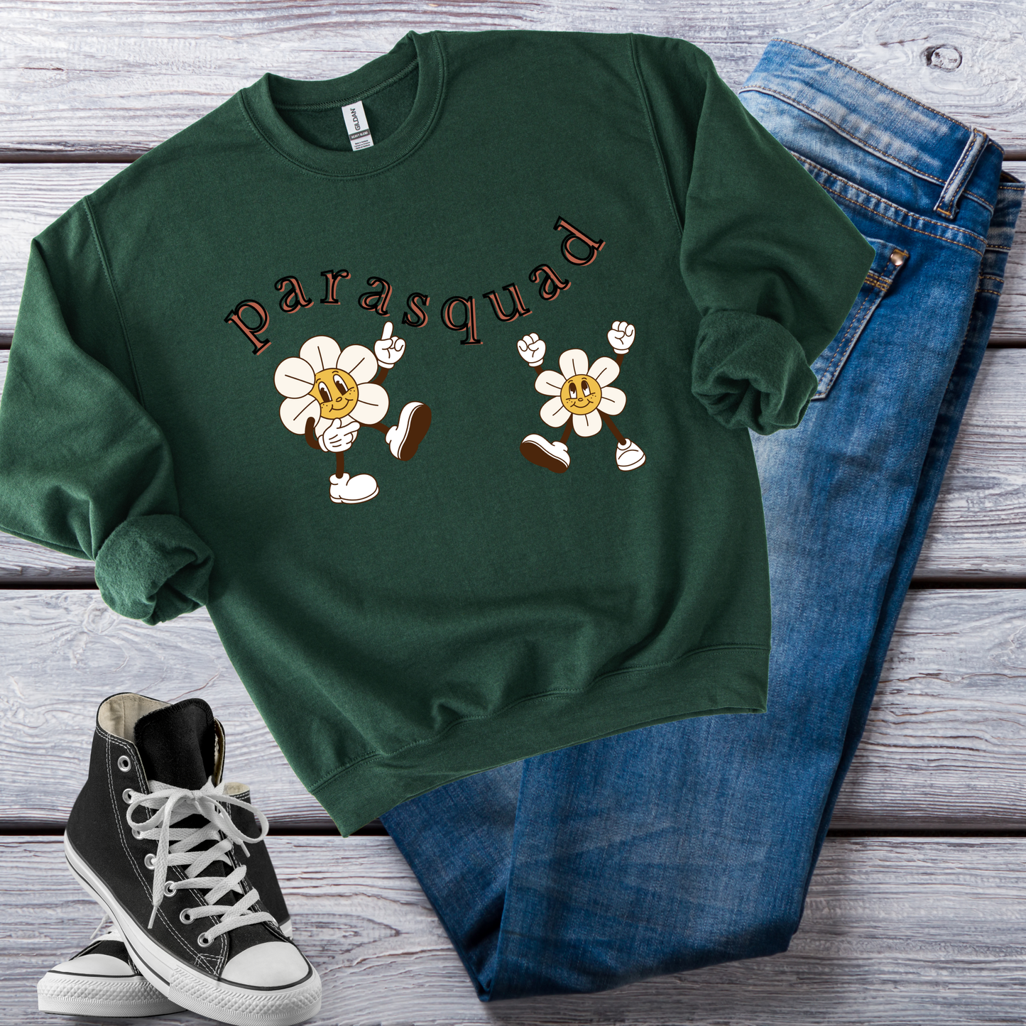 Boho Para Educator Sweatshirt – Minimalist Paraprofessional Crewneck, Teacher Gift