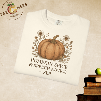 Copy of Boho Fall Pumpkin Graphic Tee – Speak Your Truth This Season Shirt – Autumn Comfort Colors 1717 Tee