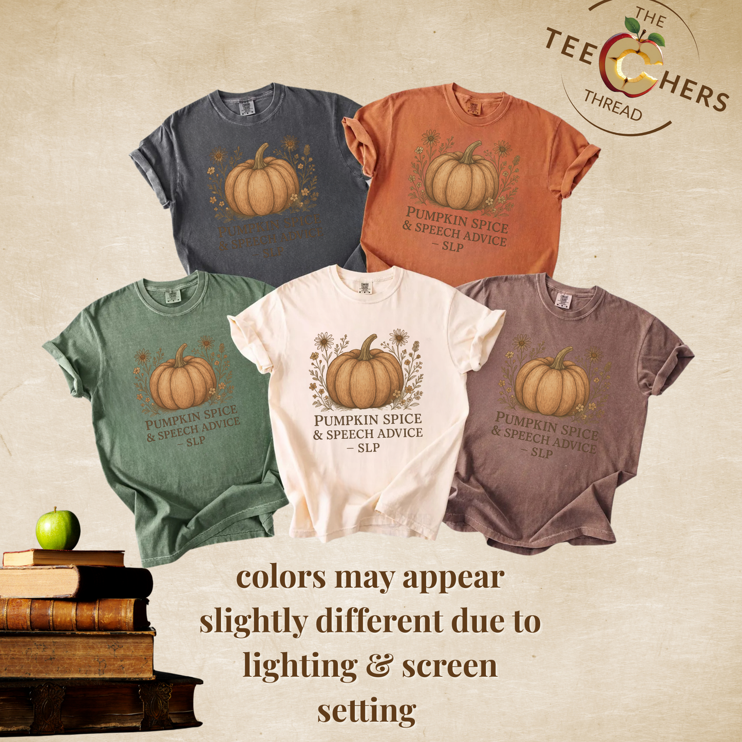 Copy of Boho Fall Pumpkin Graphic Tee – Speak Your Truth This Season Shirt – Autumn Comfort Colors 1717 Tee