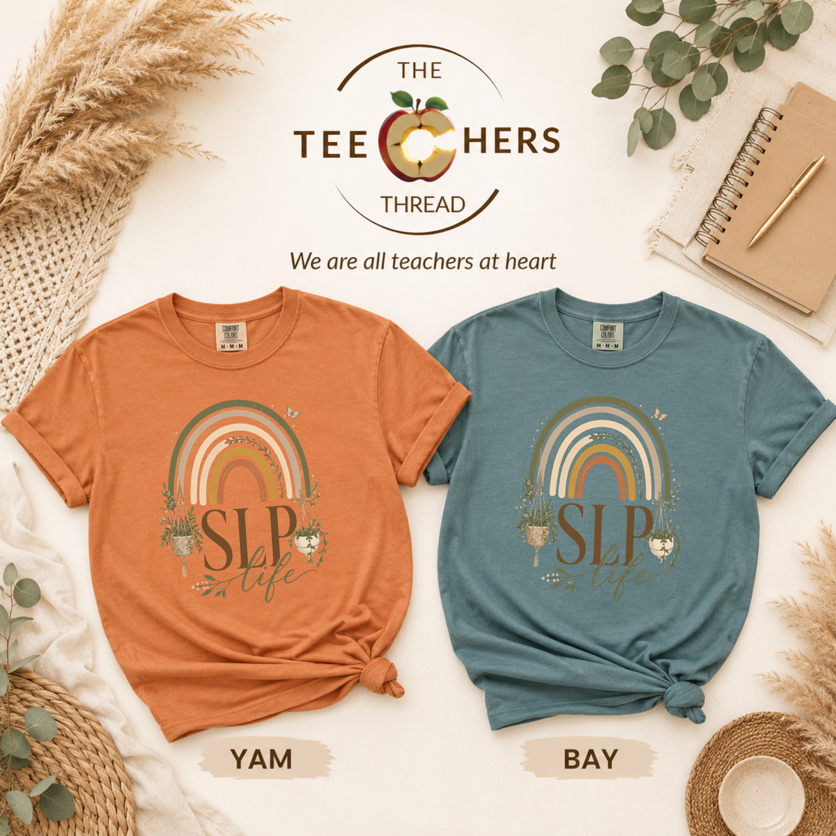 Speech Language Pathologist Shirt, Boho Rainbow Tee, SLP Life Gift