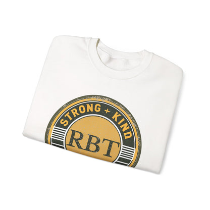 Boho Minimalist RBT Sweatshirt – Strong + Kind Registered Behavior Technician Crewneck, ABA Therapy Gift