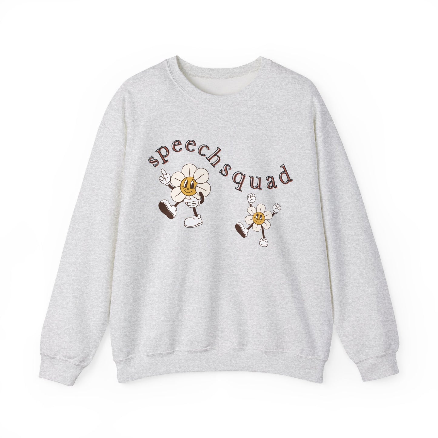 Speech Squad SLP Sweatshirt – Boho Minimalist Speech Language Pathologist Crewneck, Therapist Gift