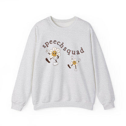 Speech Squad SLP Sweatshirt – Boho Minimalist Speech Language Pathologist Crewneck, Therapist Gift
