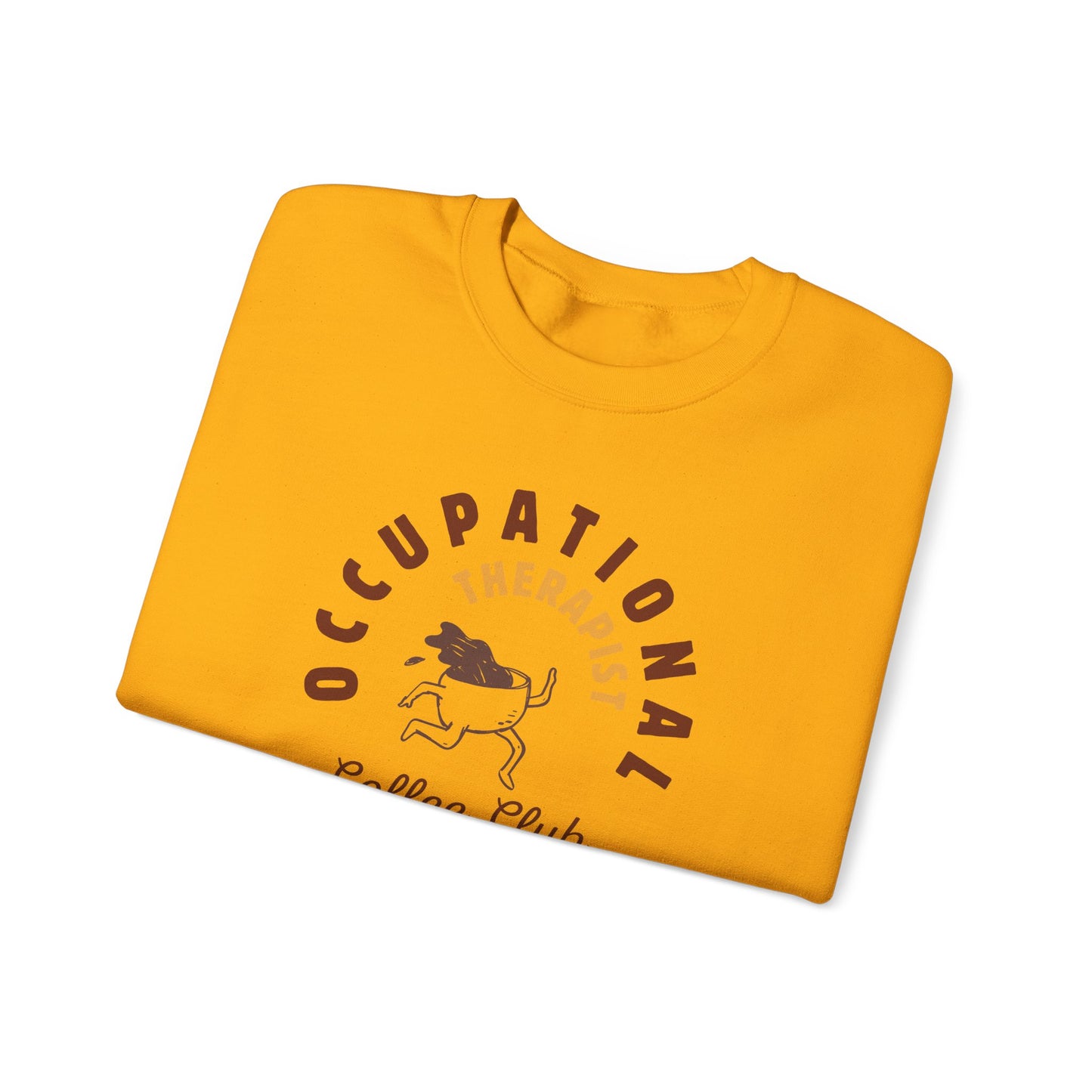Boho Coffee Club OT Sweatshirt – Minimalist Occupational Therapist Crewneck, Funny Therapy Gift