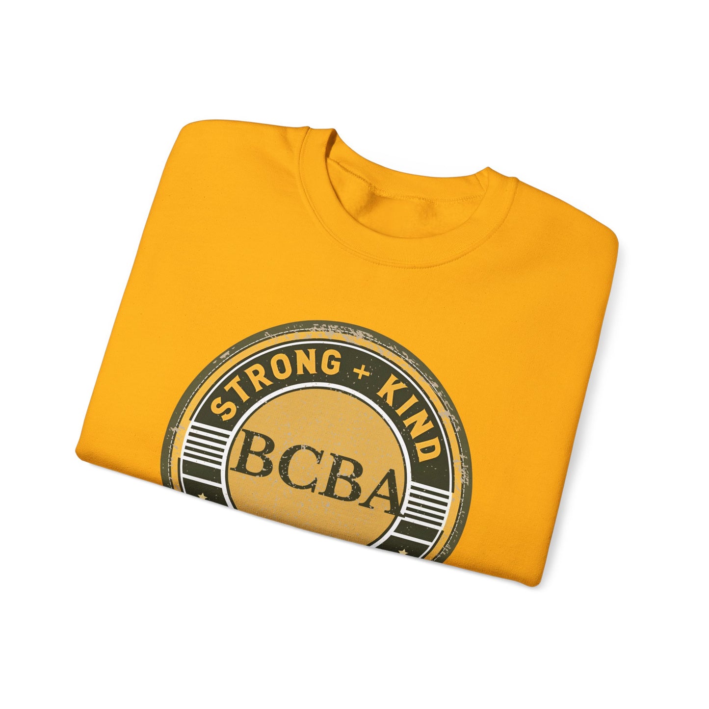Strong + Kind BCBA Sweatshirt – Boho Minimalist Behavior Analyst Crewneck, Therapist Gift