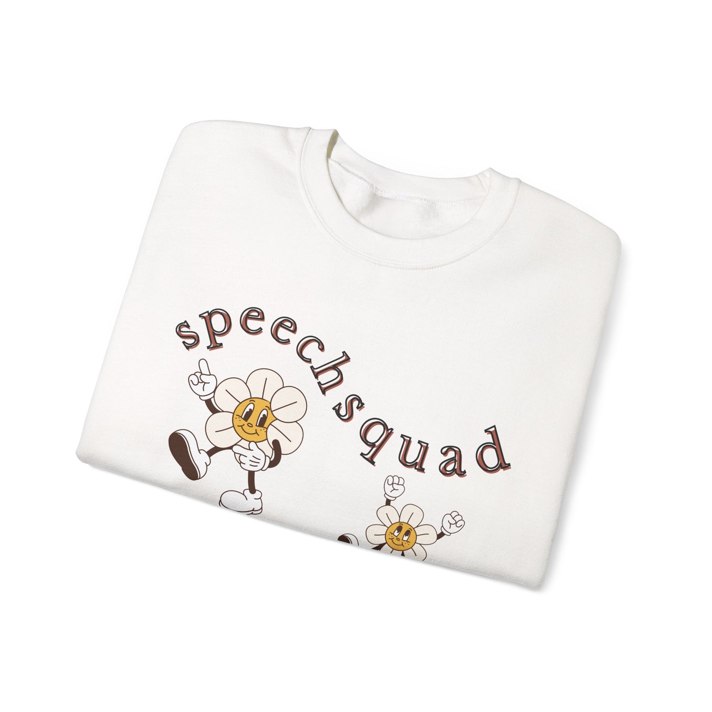 Speech Squad SLP Sweatshirt – Boho Minimalist Speech Language Pathologist Crewneck, Therapist Gift