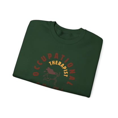 Boho Coffee Club OT Sweatshirt – Minimalist Occupational Therapist Crewneck, Funny Therapy Gift