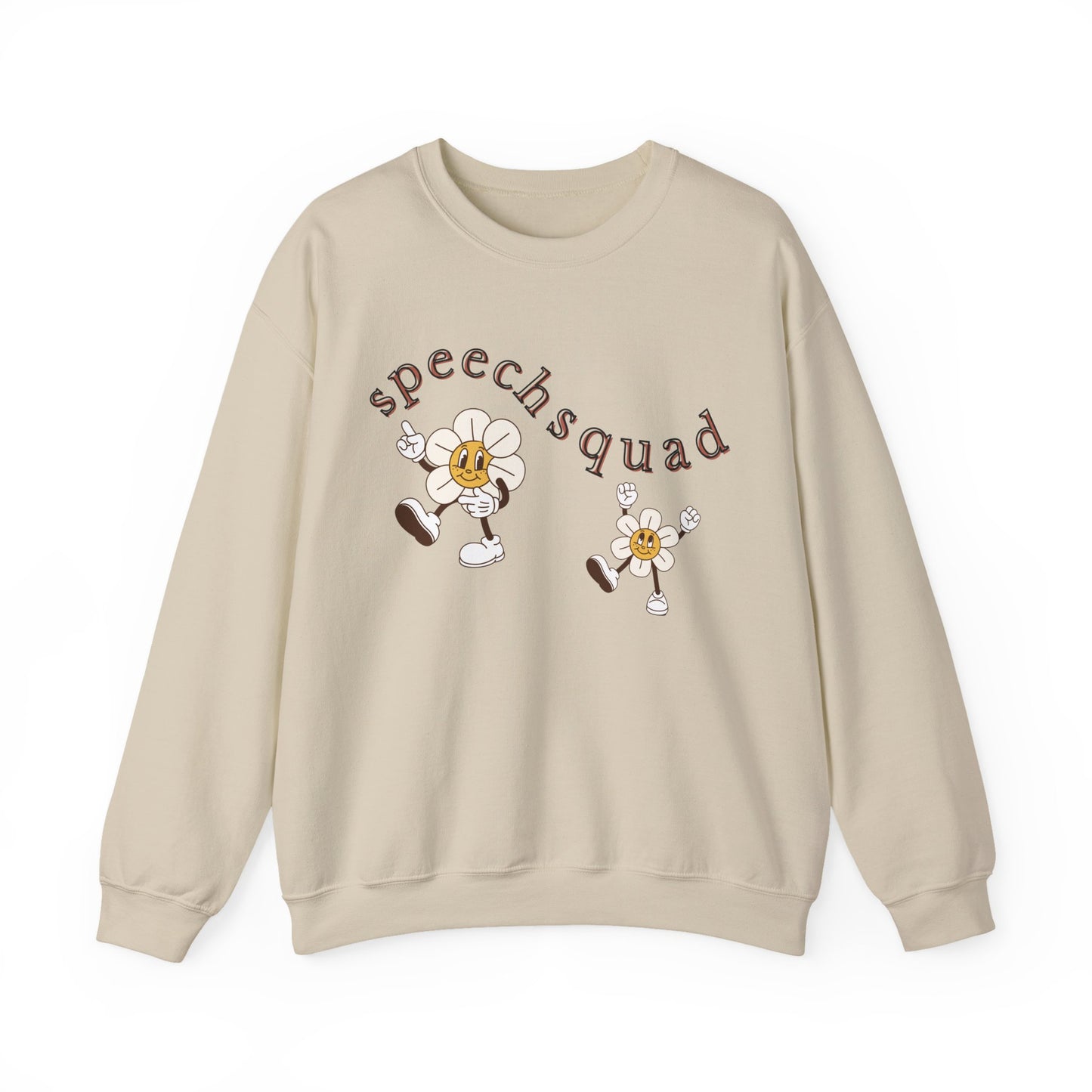 Speech Squad SLP Sweatshirt – Boho Minimalist Speech Language Pathologist Crewneck, Therapist Gift