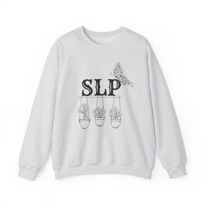 Minimalist SLP Sweatshirt – Boho Speech Language Pathologist Crewneck, Therapist Pride Gift