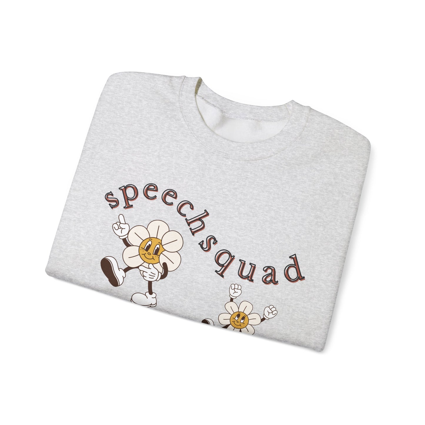 Speech Squad SLP Sweatshirt – Boho Minimalist Speech Language Pathologist Crewneck, Therapist Gift
