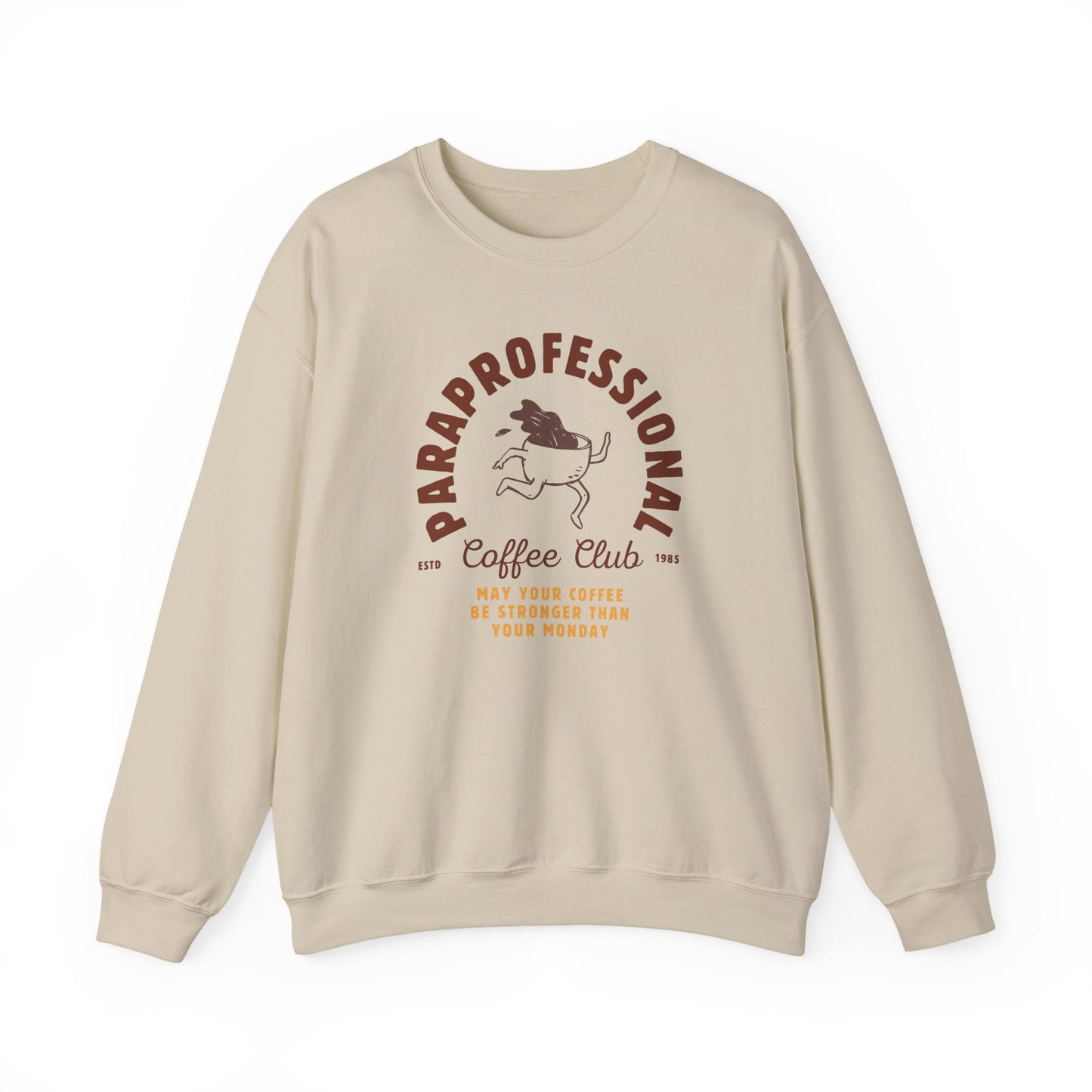 Boho Coffee Club Para Educator Sweatshirt – Minimalist Paraprofessional Crewneck, Teacher Gift
