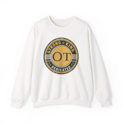Boho OT Sweatshirt – Strong + Kind Minimalist Occupational Therapist Crewneck, Therapy Gift