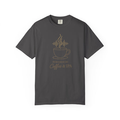 Powered by Coffee & IEPs Shirt – Teacher SLP Special Education Tee – Comfort Colors 1717 Boho Tee