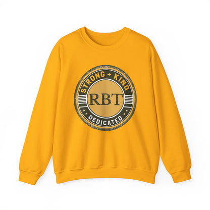 Boho Minimalist RBT Sweatshirt – Strong + Kind Registered Behavior Technician Crewneck, ABA Therapy Gift