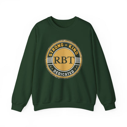 Boho Minimalist RBT Sweatshirt – Strong + Kind Registered Behavior Technician Crewneck, ABA Therapy Gift