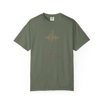 Powered by Coffee & IEPs Shirt – Teacher SLP Special Education Tee – Comfort Colors 1717 Boho Tee