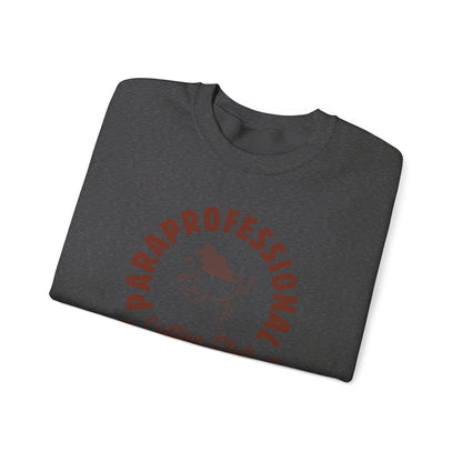 Boho Coffee Club Para Educator Sweatshirt – Minimalist Paraprofessional Crewneck, Teacher Gift