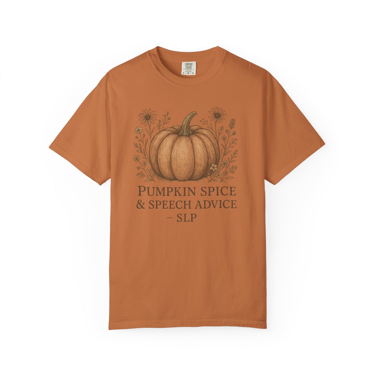 Copy of Boho Fall Pumpkin Graphic Tee – Speak Your Truth This Season Shirt – Autumn Comfort Colors 1717 Tee