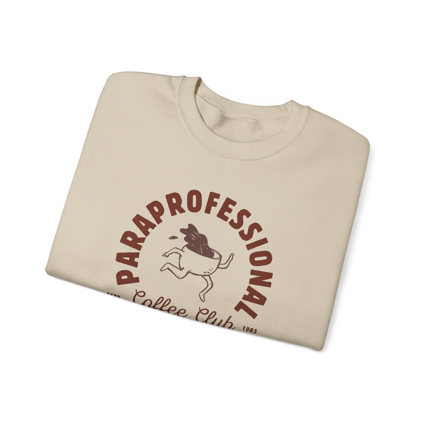 Boho Coffee Club Para Educator Sweatshirt – Minimalist Paraprofessional Crewneck, Teacher Gift