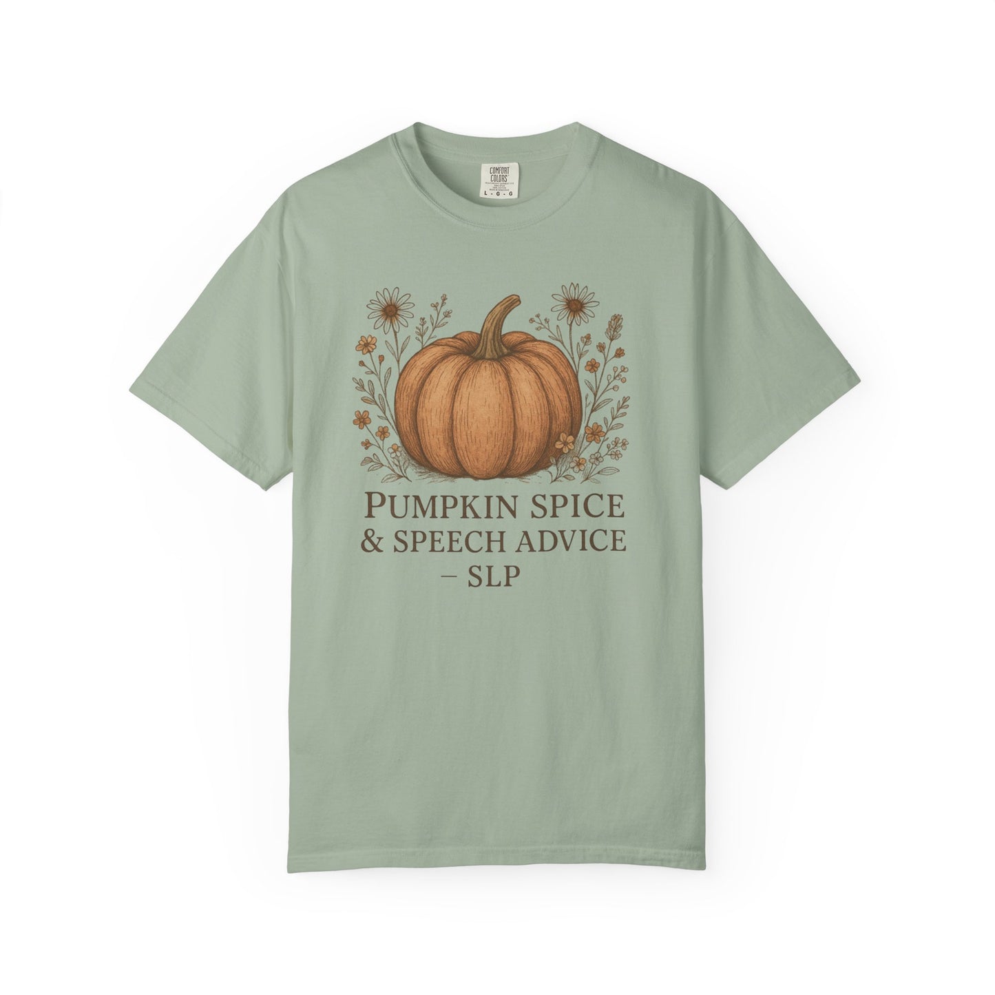 Copy of Boho Fall Pumpkin Graphic Tee – Speak Your Truth This Season Shirt – Autumn Comfort Colors 1717 Tee