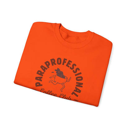 Boho Coffee Club Para Educator Sweatshirt – Minimalist Paraprofessional Crewneck, Teacher Gift