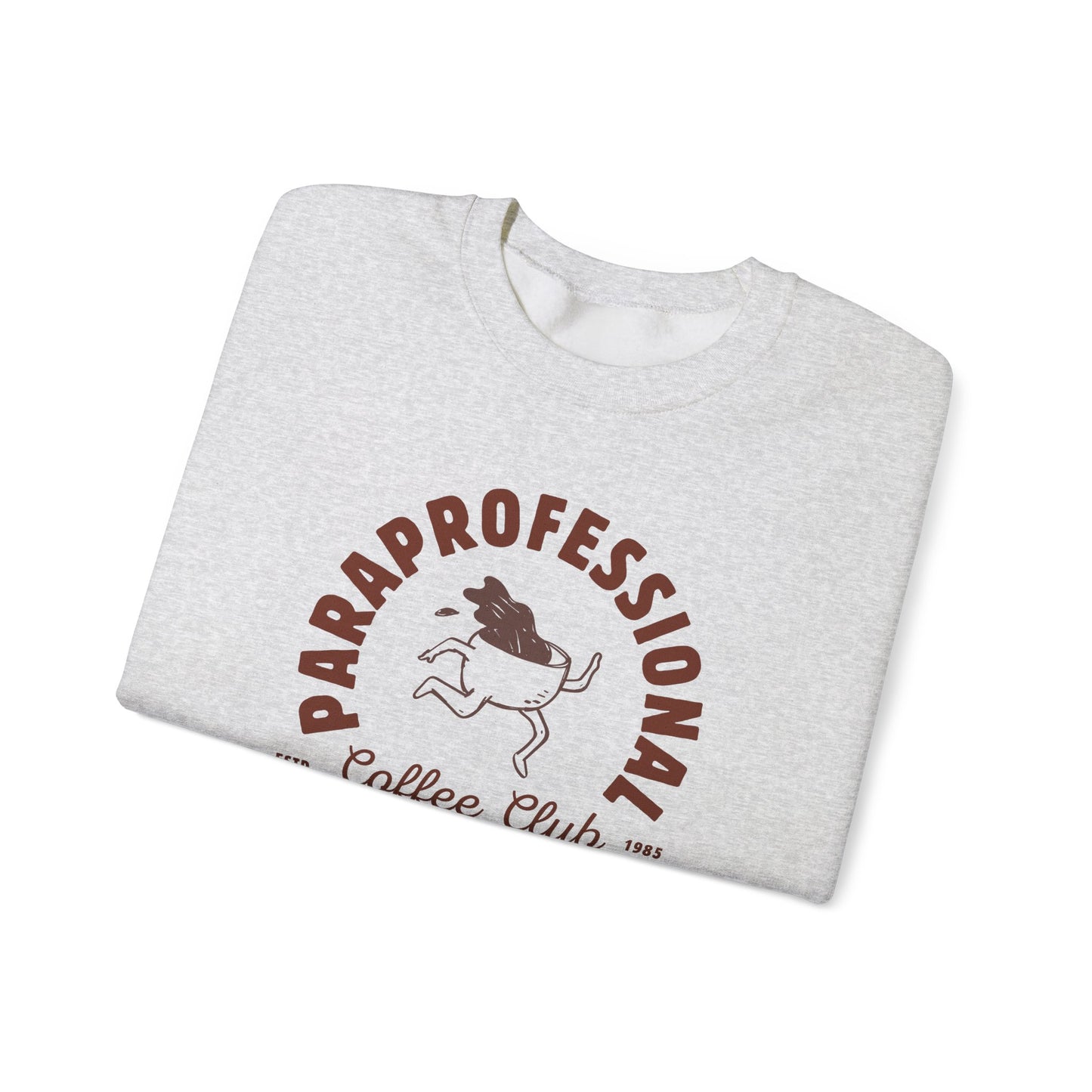 Boho Coffee Club Para Educator Sweatshirt – Minimalist Paraprofessional Crewneck, Teacher Gift