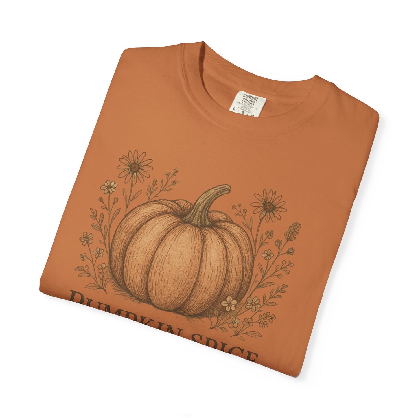 Copy of Boho Fall Pumpkin Graphic Tee – Speak Your Truth This Season Shirt – Autumn Comfort Colors 1717 Tee