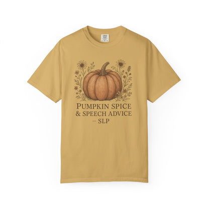 Copy of Boho Fall Pumpkin Graphic Tee – Speak Your Truth This Season Shirt – Autumn Comfort Colors 1717 Tee