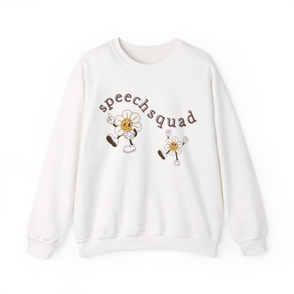 Speech Squad SLP Sweatshirt – Boho Minimalist Speech Language Pathologist Crewneck, Therapist Gift