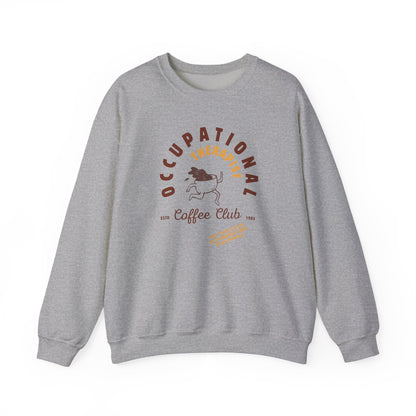 Boho Coffee Club OT Sweatshirt – Minimalist Occupational Therapist Crewneck, Funny Therapy Gift