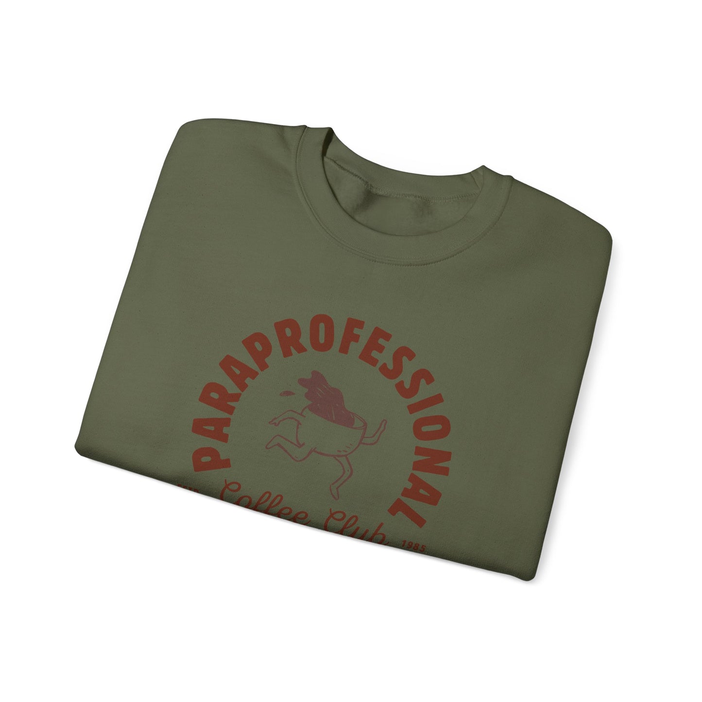 Boho Coffee Club Para Educator Sweatshirt – Minimalist Paraprofessional Crewneck, Teacher Gift