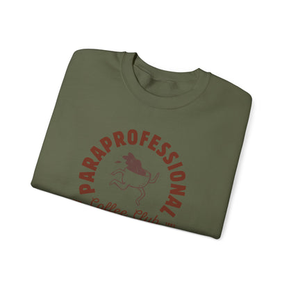Boho Coffee Club Para Educator Sweatshirt – Minimalist Paraprofessional Crewneck, Teacher Gift