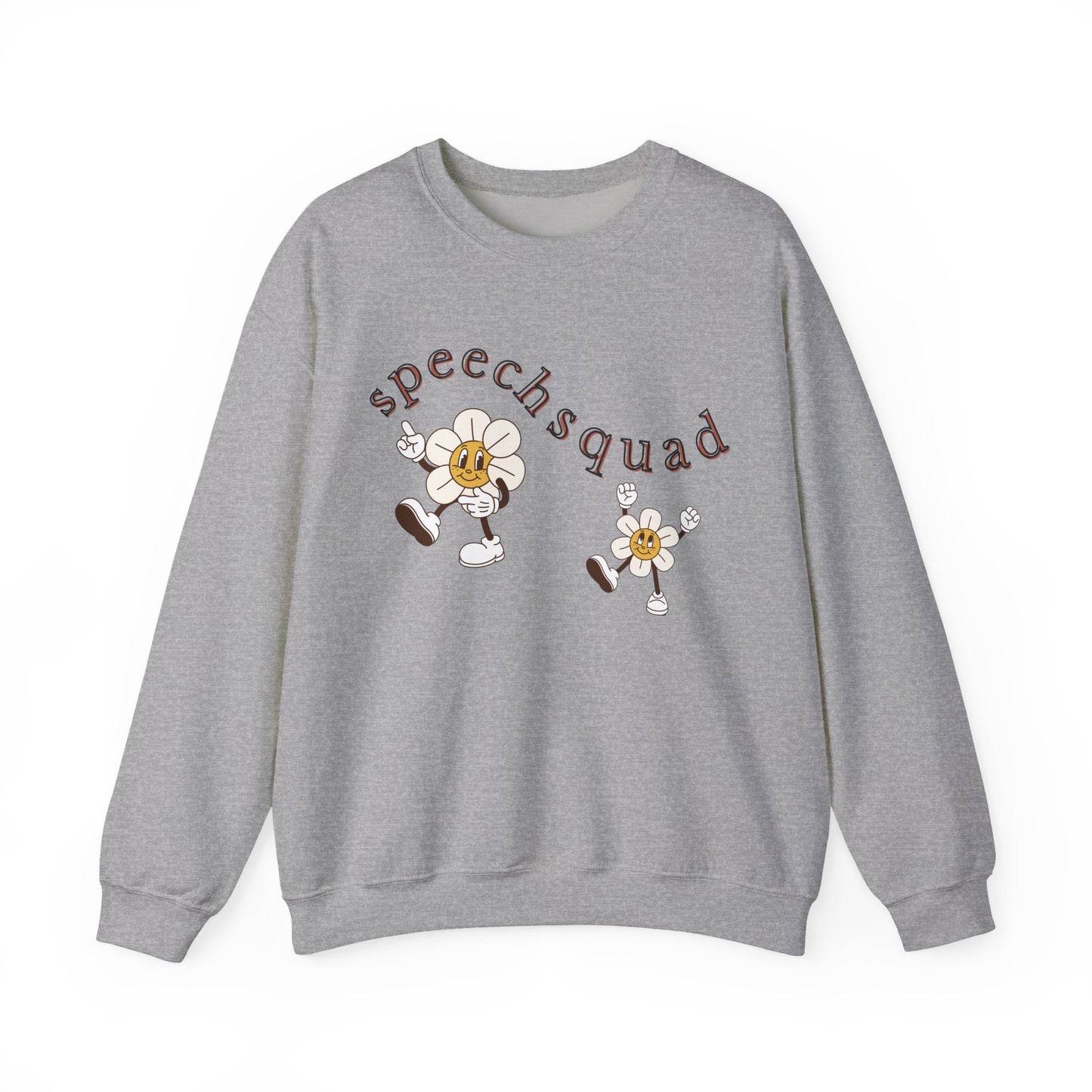 Speech Squad SLP Sweatshirt – Boho Minimalist Speech Language Pathologist Crewneck, Therapist Gift