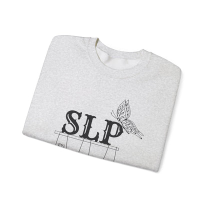 Minimalist SLP Sweatshirt – Boho Speech Language Pathologist Crewneck, Therapist Pride Gift