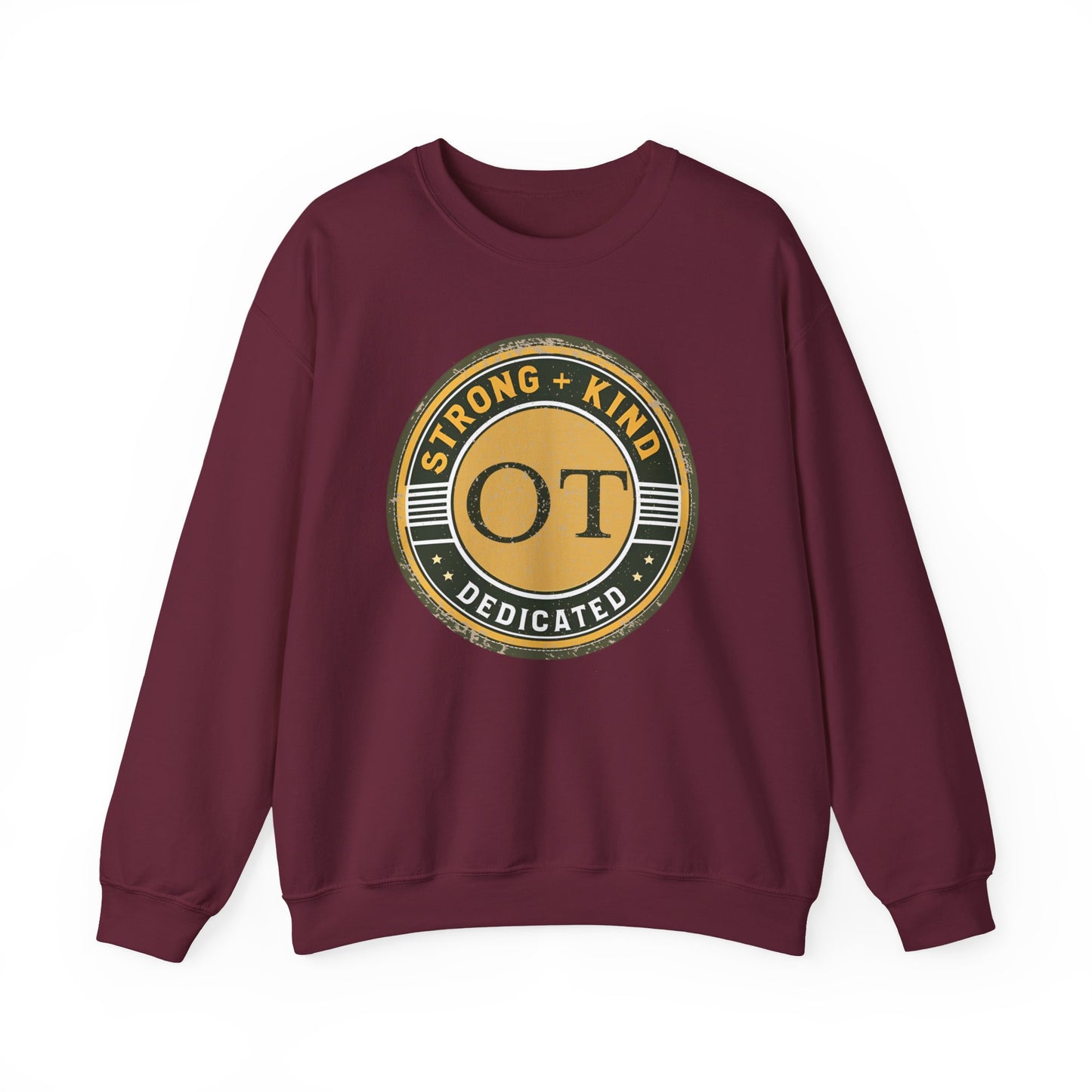 Boho OT Sweatshirt – Strong + Kind Minimalist Occupational Therapist Crewneck, Therapy Gift