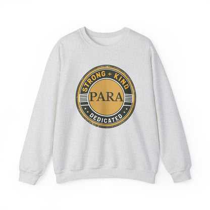 Boho Para Educator Sweatshirt – Strong + Kind Minimalist Paraprofessional Crewneck, Teacher Gift
